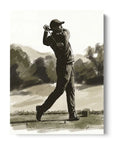 Golf Player Drawing
