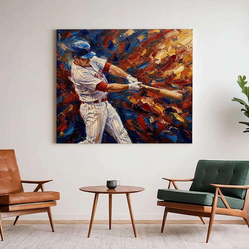 Baseball Player Painting