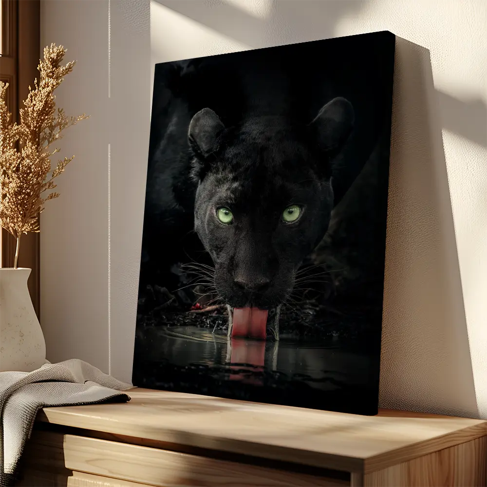 Black Panther Drinking