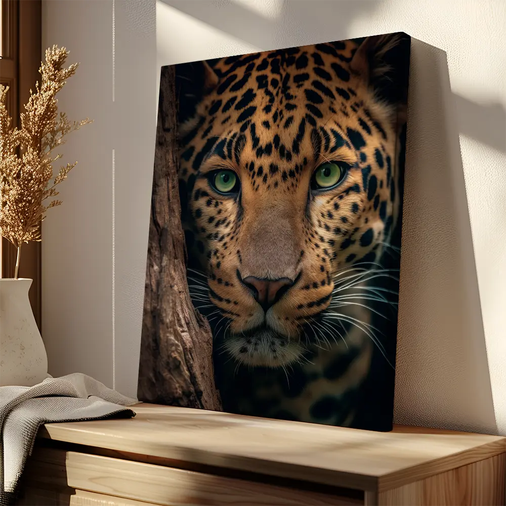 Hiding Leopard
