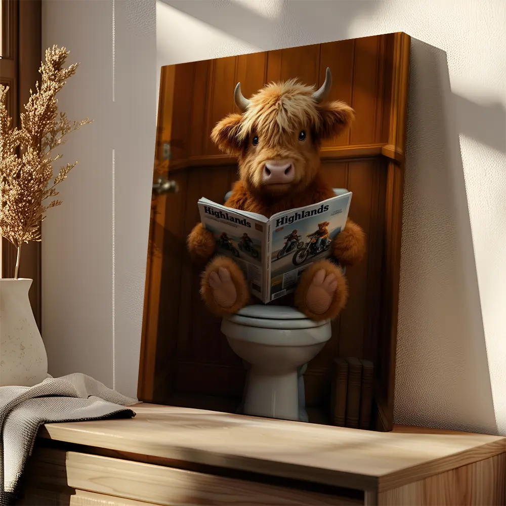 Highland Cow Toilet