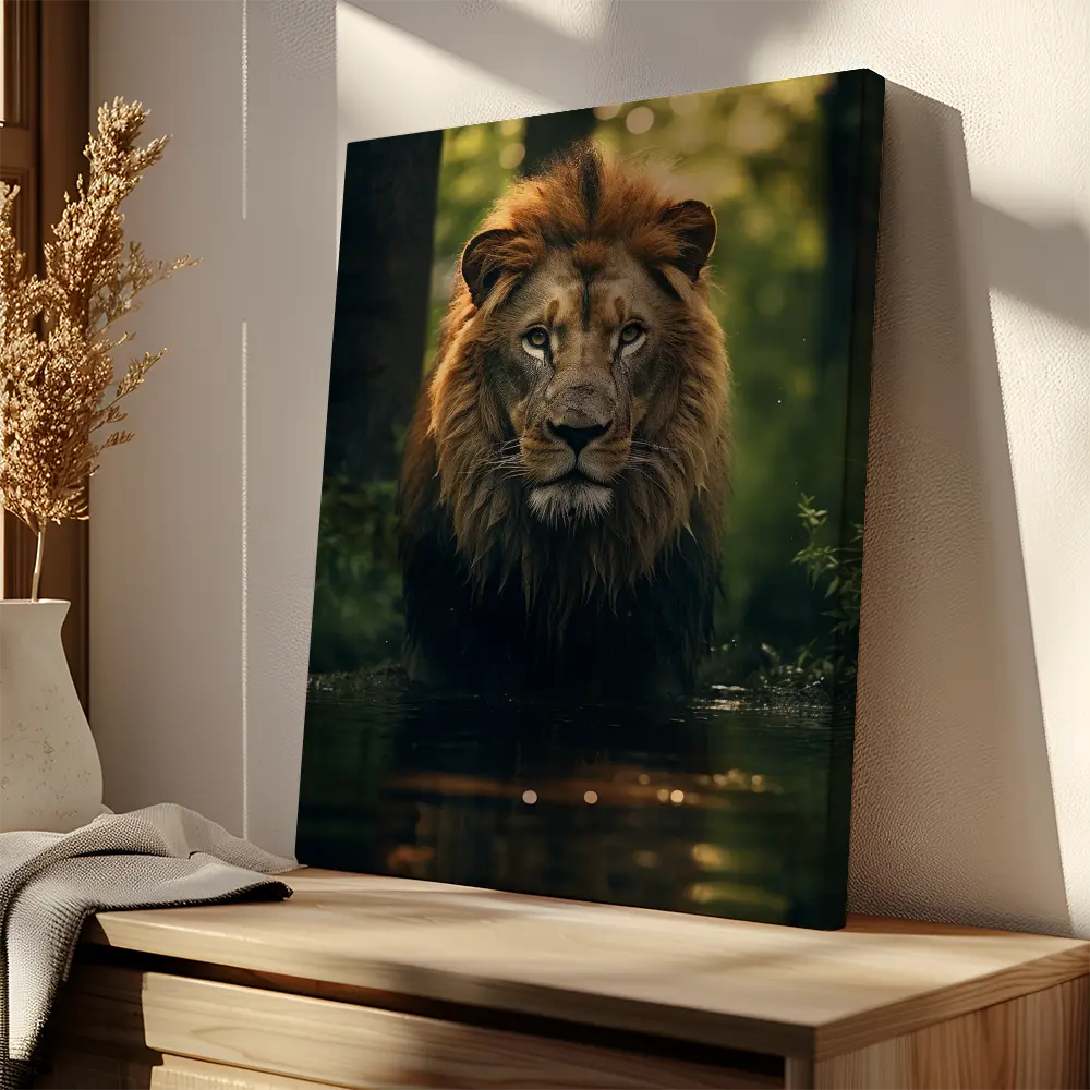 Lion in Water