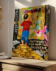 Banksy Gold Pop Art