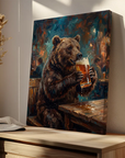 Bear Drinking Beer
