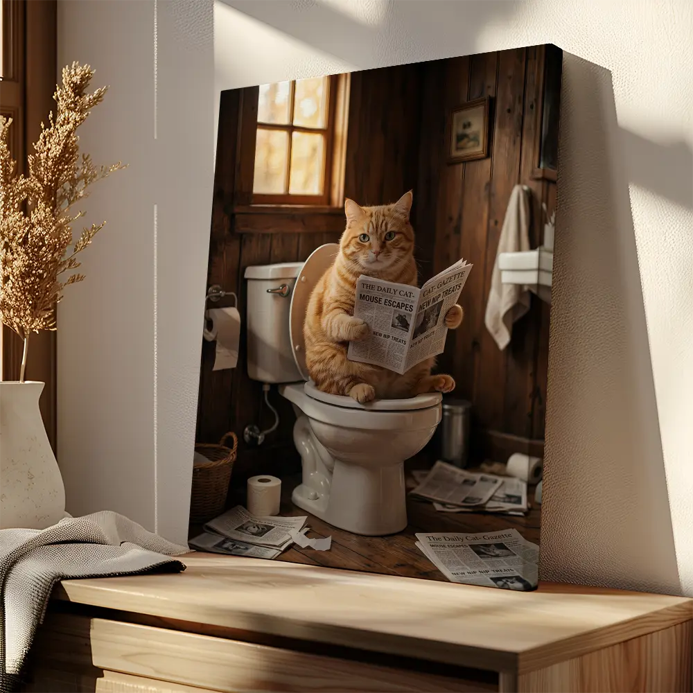 Cat On Toilet Hilarious