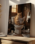 Cat On Toilet Hilarious
