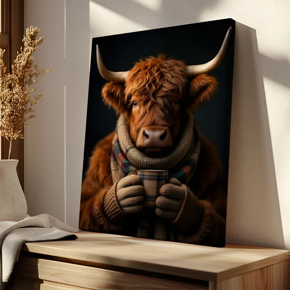 Cozy Highland Cow