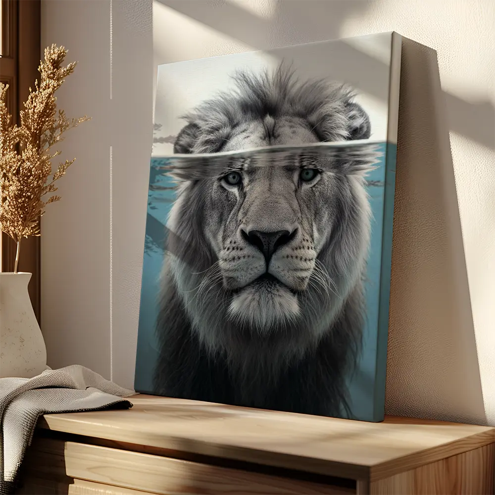 Diving Lion