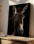 Donkey Black Portrait