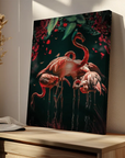 Glowing Flamingos