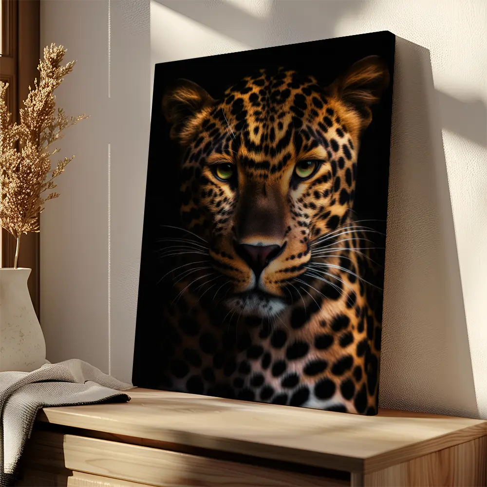 Leopard Black Portrait