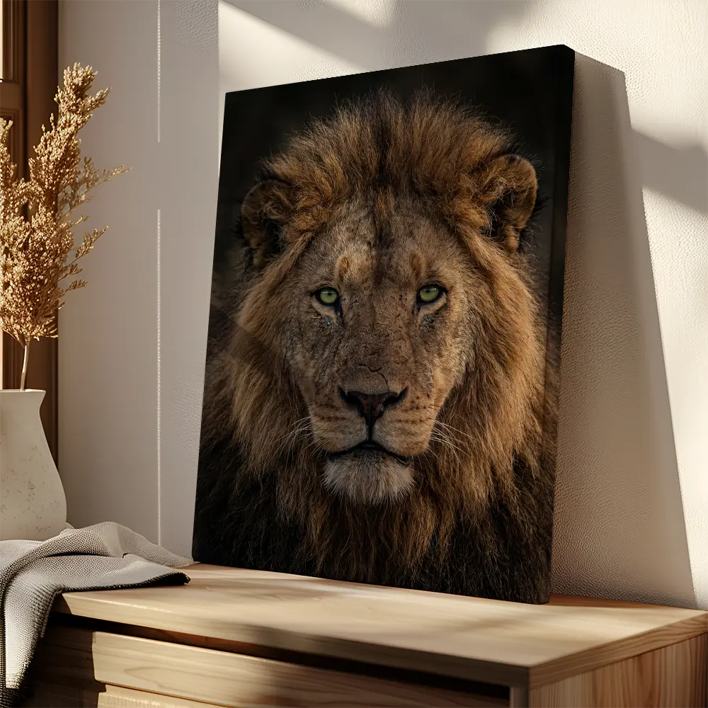 Lion Green Eyes