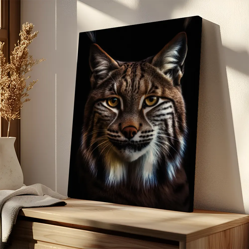Lynx Black Portrait