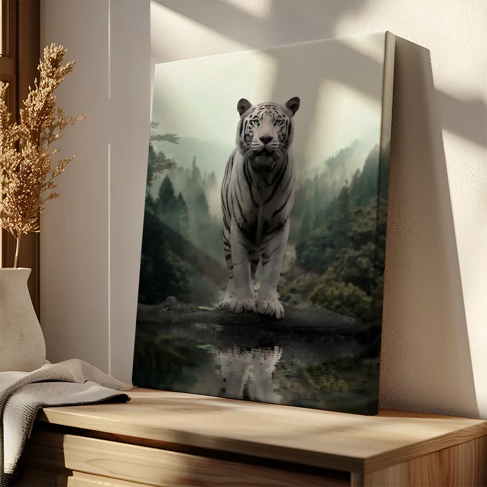 Tiger White Reflection