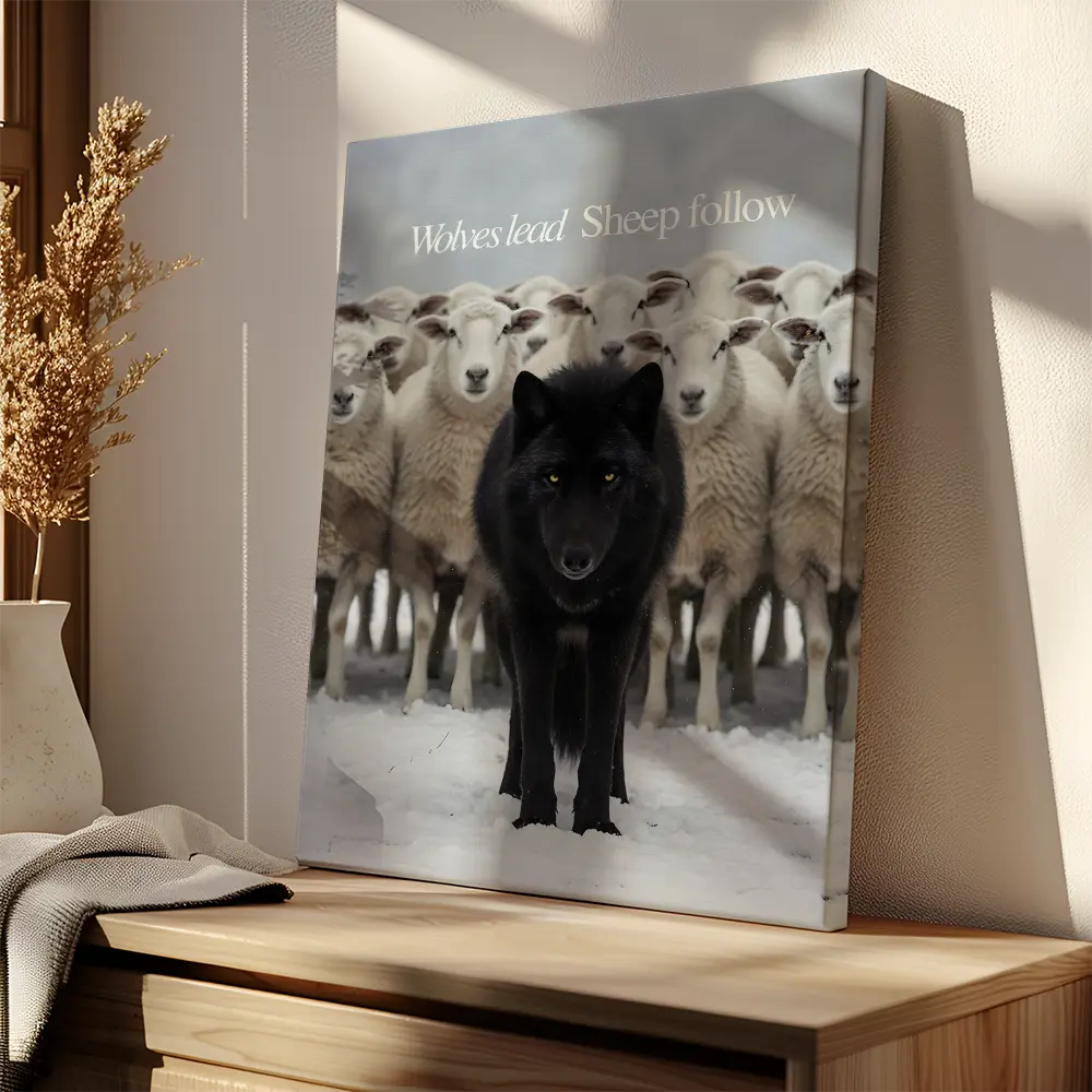 Wolves Lead Sheep Follow