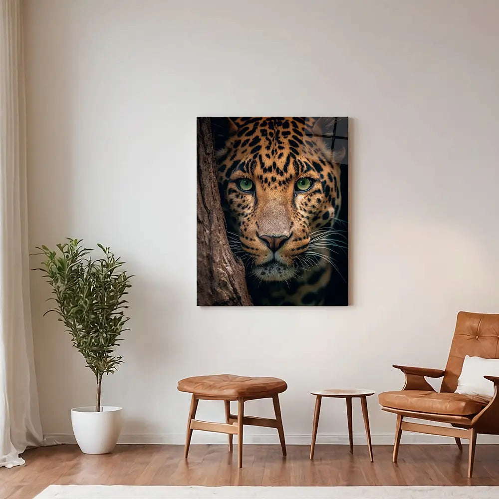 Hiding Leopard