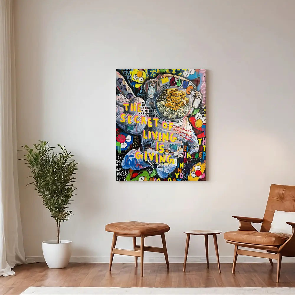 Astronaut Money Pop Art