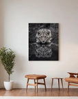 Black And White Lion Cub