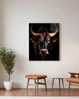 Bull Black Portrait