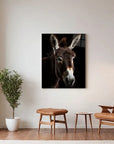 Donkey Black Portrait