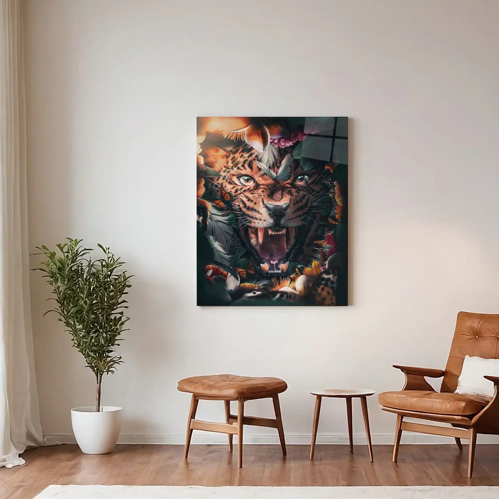 Floral Leopard