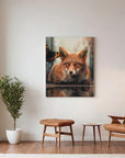 Fox Watching Butterfly