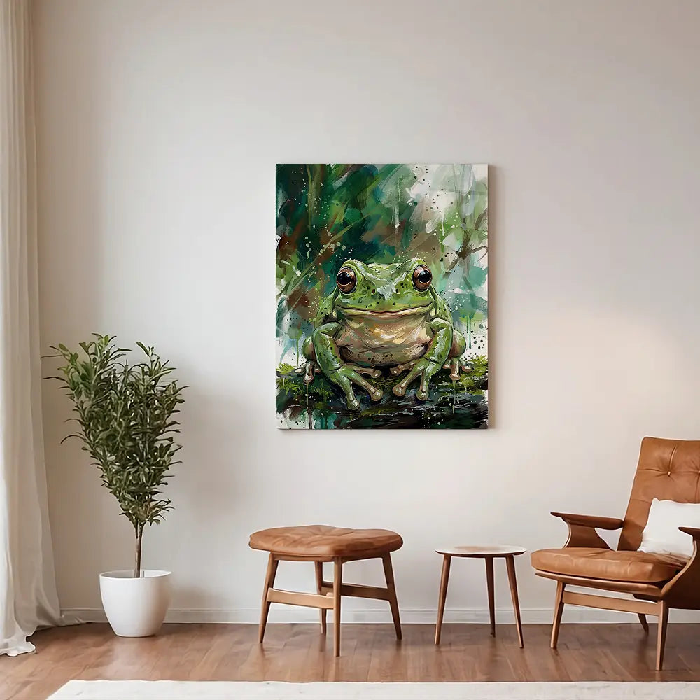 Frog Splatter Painting