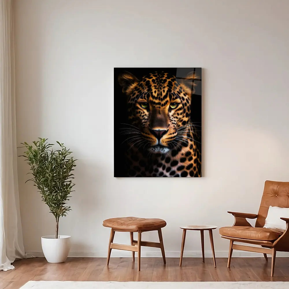Leopard Black Portrait