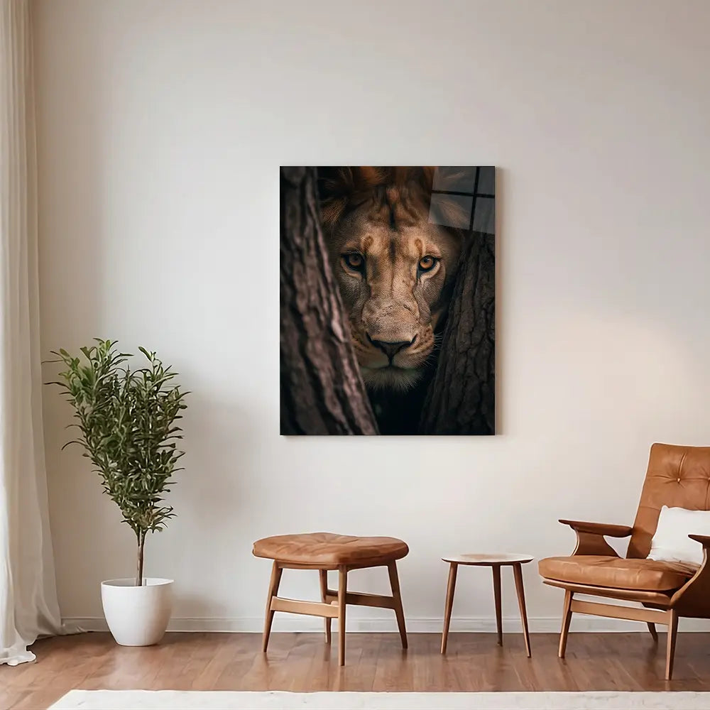 Lioness Hiding