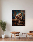 Monkey Drinking Beer