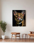 Ocelot Black Portrait
