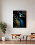 Peacock Black Portrait