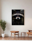 Raccoon Black Portrait