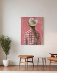 Striped Shirt Cowgirl