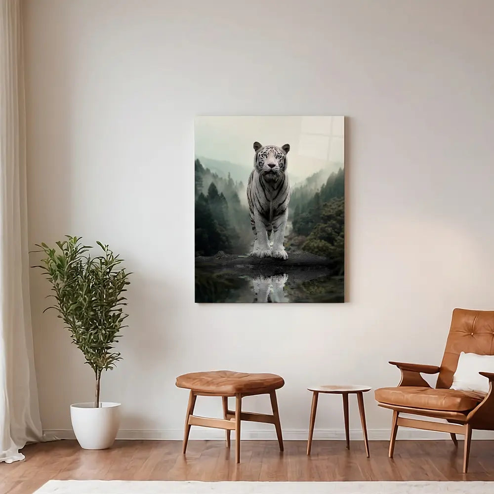 Tiger White Reflection