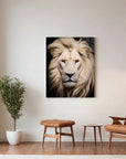 White Lion Black Portrait