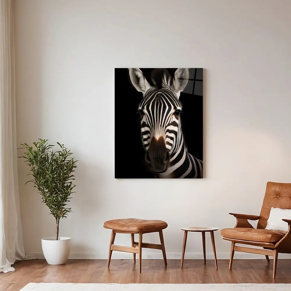 Zebra Black Portrait