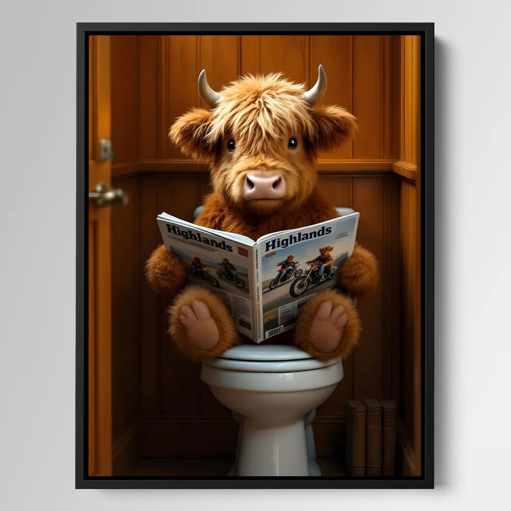 Highland Cow Toilet