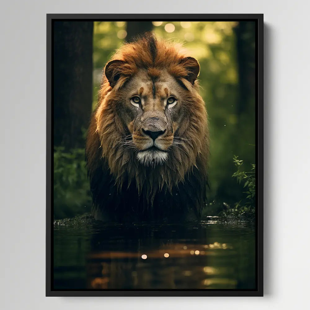 Lion in Water