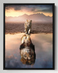 Lion Reflection