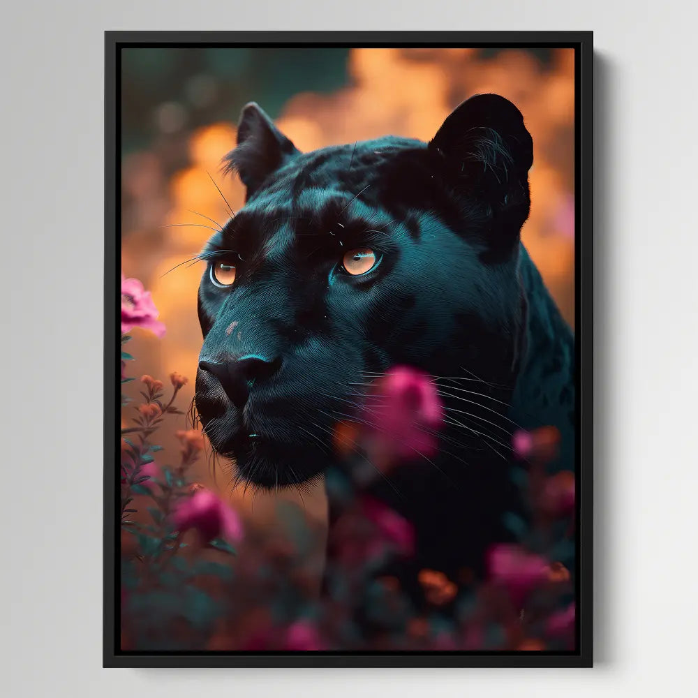 Floral Black Panther