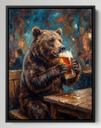 Bear Drinking Beer