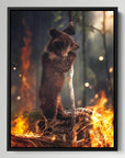 Bear Escaping Fire