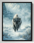 Bison In The Snow