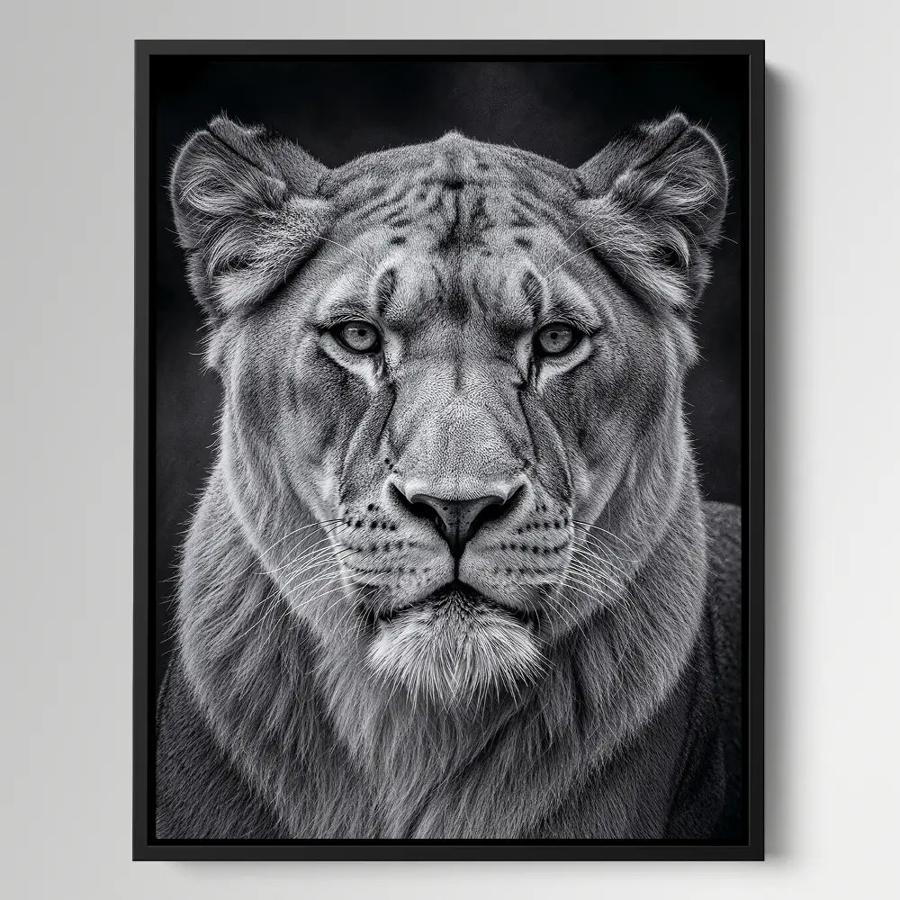 Black And White Lioness