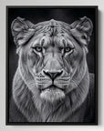 Black And White Lioness