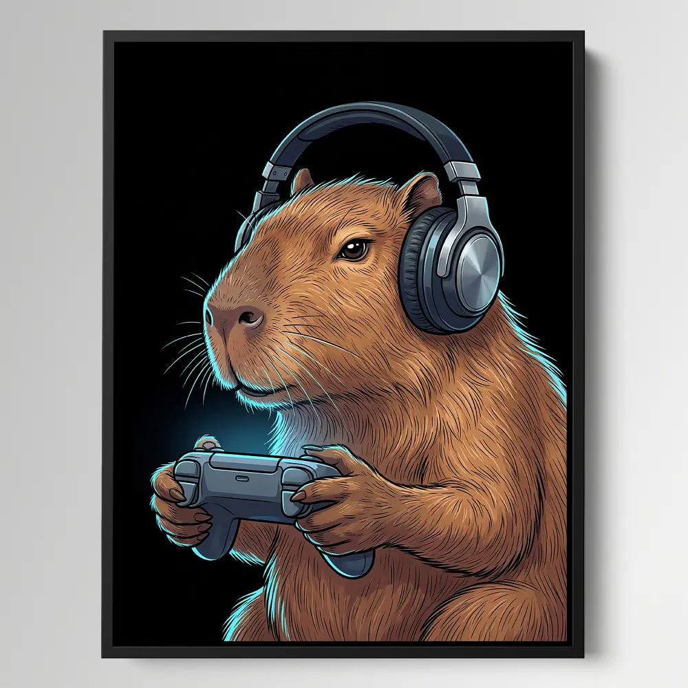 Capybara Playing Videogames