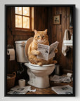 Cat On Toilet Hilarious