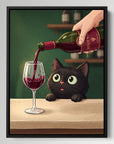 Cat Watching Wine