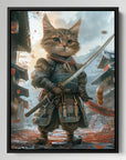 Cute Samurai Cat